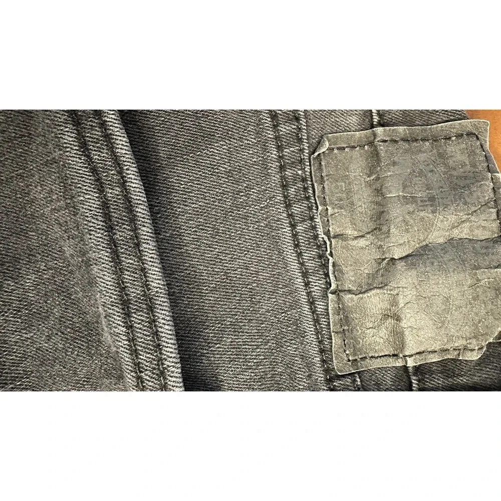 Levi's 501 Faded Black Jeans Men's Size 38x30 Stretch Tapered Jeans ‎ Distress